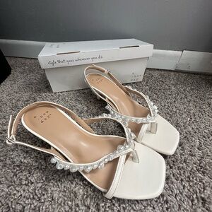 Women's Marin Thong Heels with Memory Foam Insole - A New Day